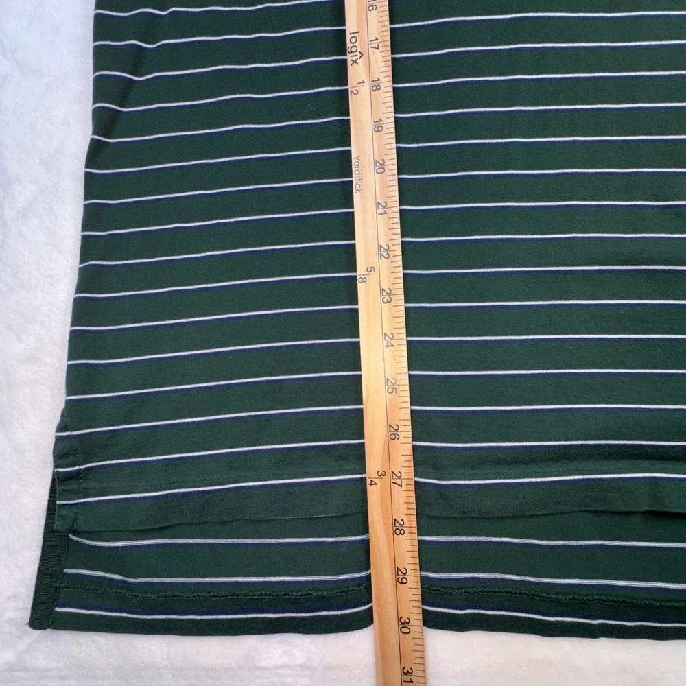 Polo Ralph Lauren Polo Shirt Mens XXL Green Striped Golf Fit Cotton Short Slv
